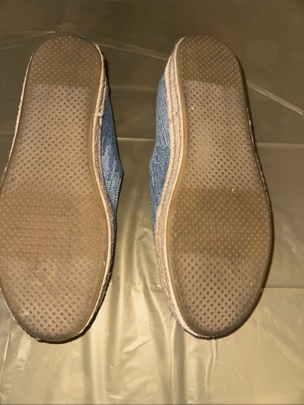Toms Women’s Carolina Blue Denim Mary Jane Espadrille